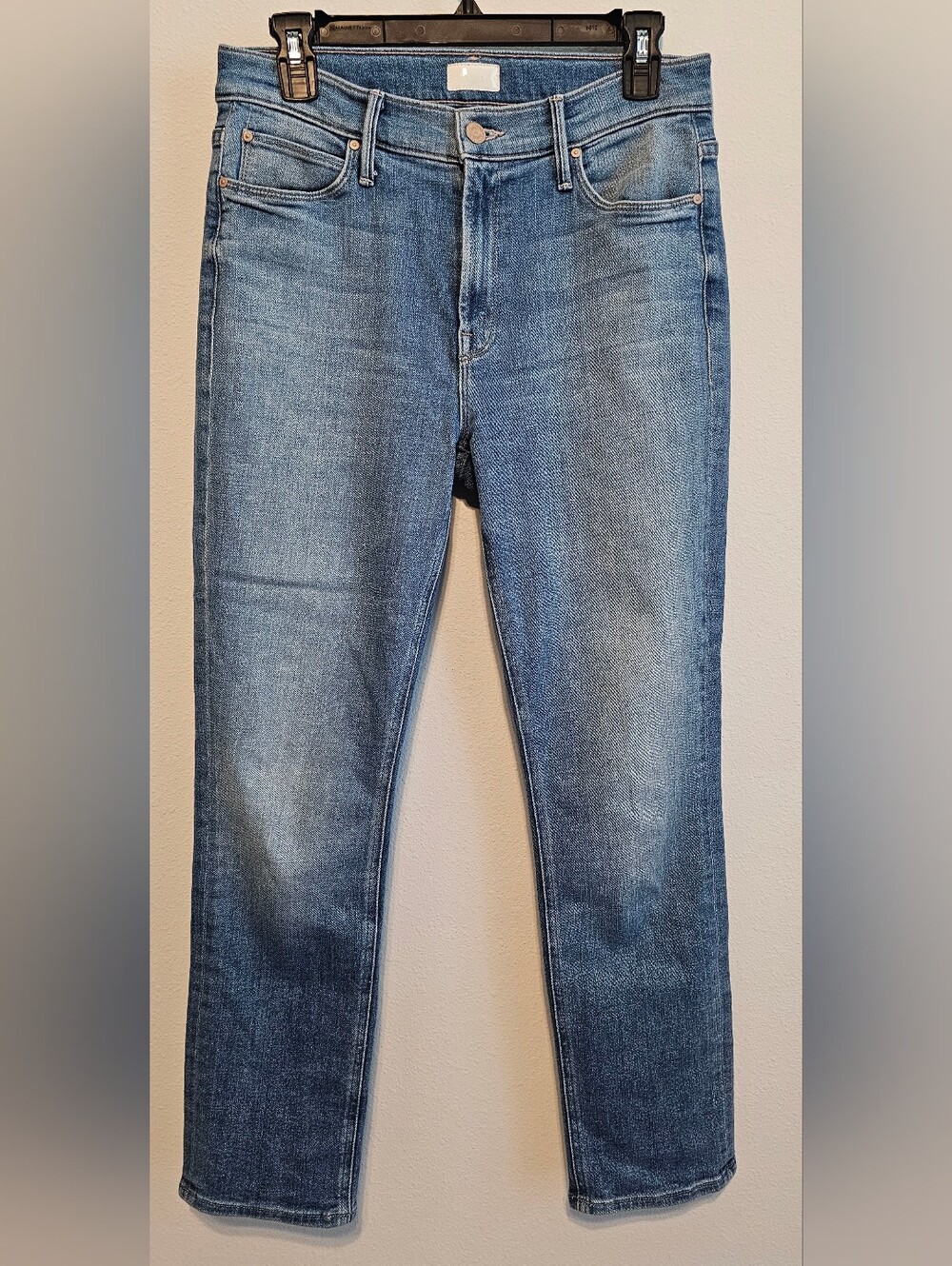 MOTHER The Mid Rise Dazzler Ankle Jeans in Camp Expert Slim Straight Size 29